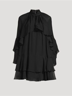 VERONICA BEARD
Adlington Ruffled Silk Mini Dress
